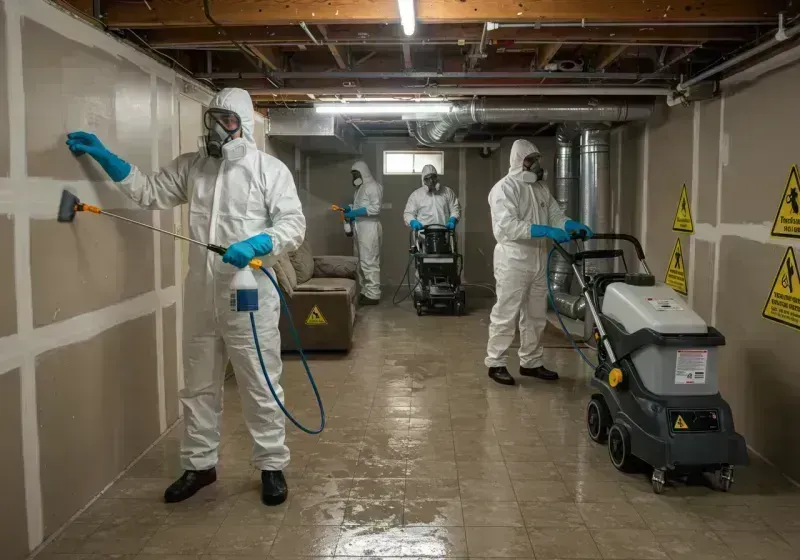 Basement Moisture Removal and Structural Drying process in Scott County, KS